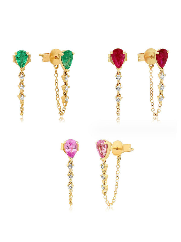 earrings, nice earrings, cute earrings, emerald earrings, dangly chain earrings, pink diamond earrings, ruby earrings, red earrings, red diamond and gold earrings, gold earrings, hypoallergenic earrings, gold plated jewelry, designer earrings, designer jewelry, cute earrings, nice earrings, jewelry trending, birthday gifts, gift ideas, viral jewelry, viral instagram jewelry, gift ideas, luxury jewelry, luxury accessories, real sterling silver jewelry, kesley fashion