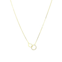 Circle necklace gold plated .925 sterling silver waterproof love circle, infinity circle necklace, valentines gift ideas. dainty necklaces for everyday. Necklaces that say I love you. Casual dainty necklaces. Influencer style necklaces trending on instagram and tiktok. Famous instagram jewelry brands to follow. Kesley Boutique
