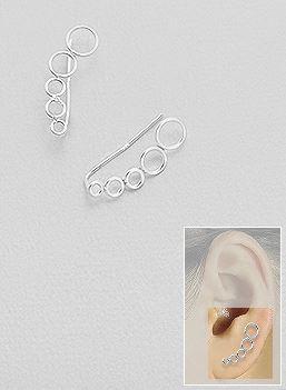 Bubbly Chic ear crawler, ear pins, hipster jewelry, edgy earrings, piercings, blogger style, street style ring, influencer jewelry, adjustable earrings, festival fashion, gifts for her, sterling silver earrings, ear crawler*, fashionable earrings, influencer jewelry, trendy jewelry  by KesleyBoutique.com, Girlwith3jobs.com