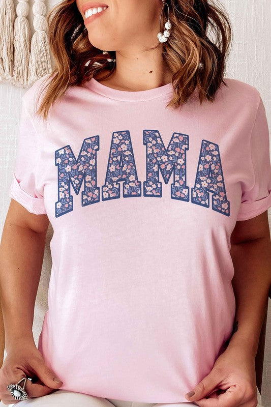 FLORAL MAMA Graphic Tee Shirt Mothers day gifts, gift for mom Women's Fashion