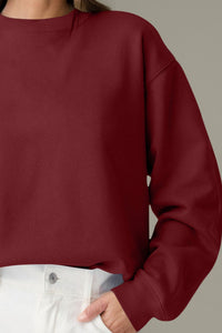 Round Neck Long Sleeve Sweatshirt