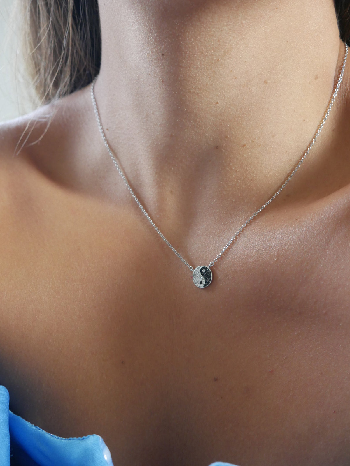necklaces, dainty, sterling silver, .925, yin yang, designer popular luxury necklaces, trending, influencer style, cute accessories, gift ideas, anniversary, birthday, waterproof, nickel free,  unique necklaces, hypoallergenic, opposites attract, zodiac necklaces, horoscope necklaces, black and white jewelry, 