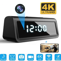 Hidden Camera Home Security 4K Wifi Secret Clock Micro Camera Security Camera IR Night Vision