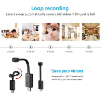 1080P HD Wifi USB Camera with Night Vision Motion Detection Hidden Home Camera Compacts Small