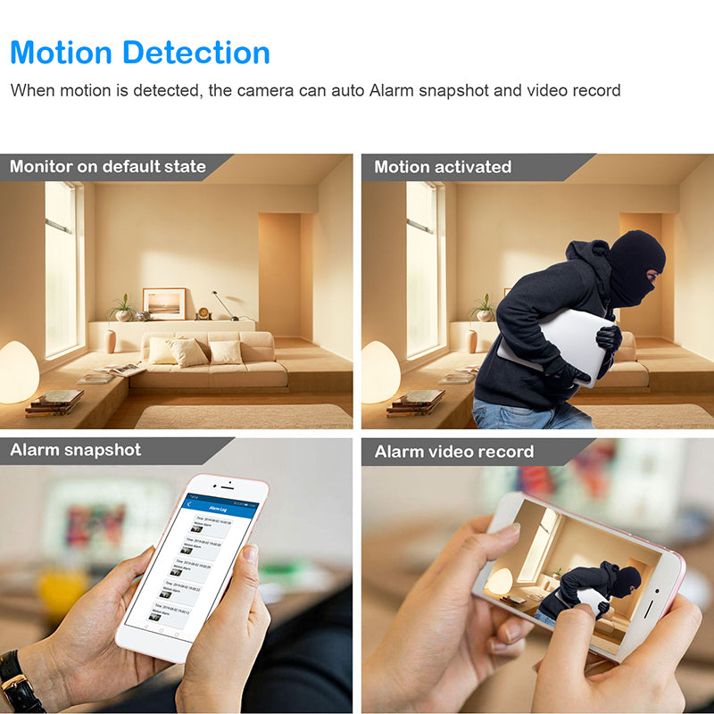 1080P HD Wifi USB Camera with Night Vision Motion Detection Hidden Home Camera Compacts Small