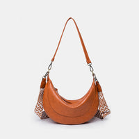 Hobo Bag Women's Fashion Boho Slouchy PU Leather Crossbody Bag with short and long handle