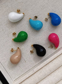 drop earrings, black drop earrings, green drop earrings, pink drop earrings, black drop earrings, white drop earrings, blue drop earrings, big drop earrings, bottega earrings, dupe earrings, trending fashion, fashion accessories, nice earrings, popular earrings, womens jewelry, nice jewelry, tiktok jewelry, birthday gifts, anniversary gifts, graduation gifts, summer fashion, fashion for the spring, fashion 2024, fashion 2025, big earrings, pear shape earrings 