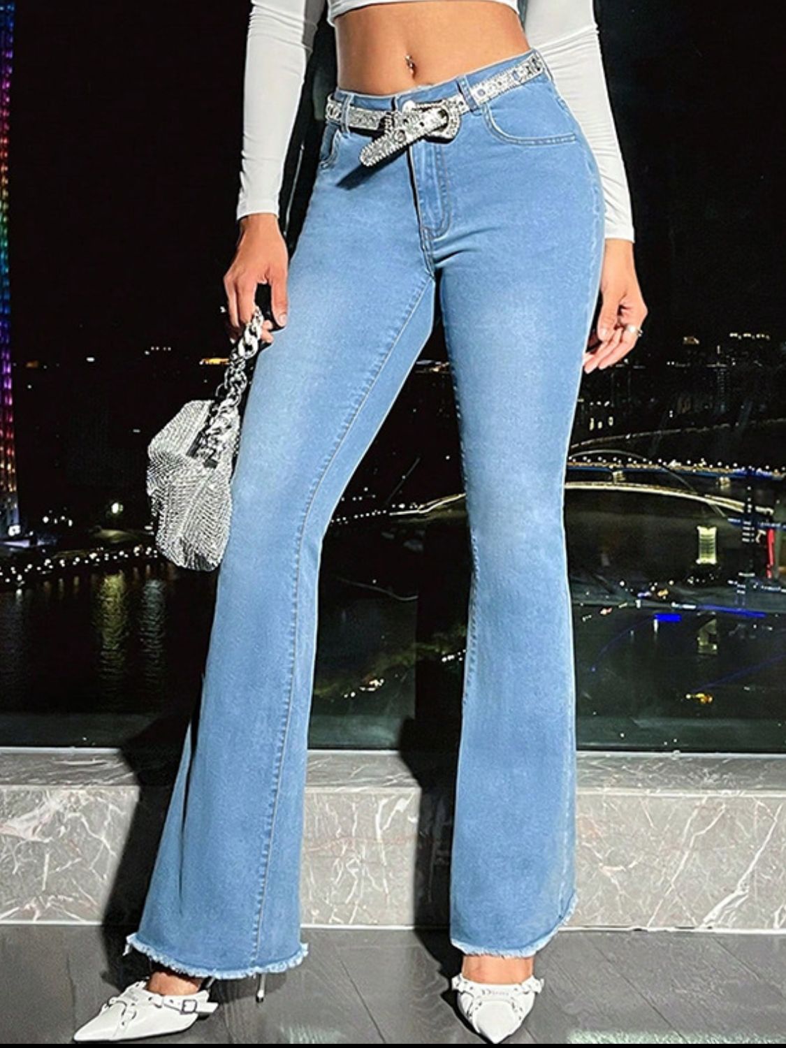 Jeans, blue jeans, women's jeans. womens jeans, bell bottom jeans, tight jeans, cute jeans, fashion websites, cool jeans, outfit ideas, stretchy jeans, comfortable jeans,distresses jeans, high waisted jeans, high rise jeans, new womens clothing, luxury clothing, designer, raw hem jeans, bell bottom jeans, 