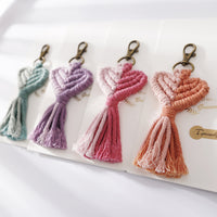 Cotton Cord Heart Shape Key Chain