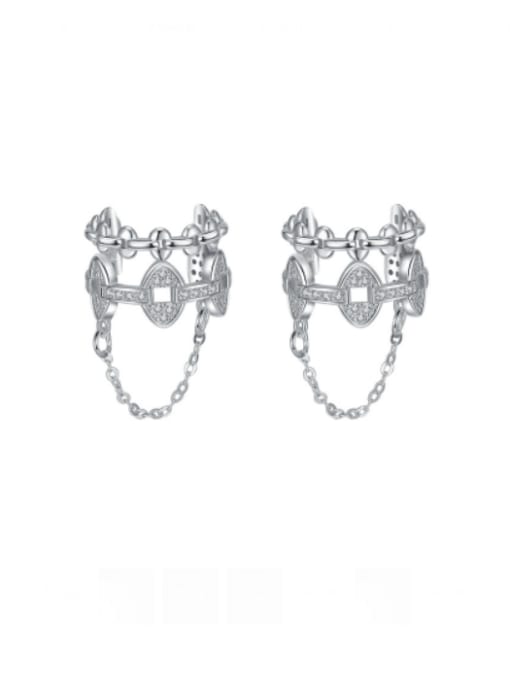 ears cuffs, cool ear cuffs, ear cuffs with chains, luxury ear cuffs, sterling silver ear cuffs, zircon ear cuggs