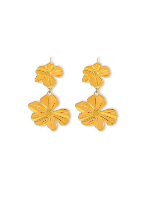 gold earrings, gold flower earrings, gold dangly earrings, chunky gold earrings, nice gold jewelry, trending gold jewelry, golden flower earrings, dangly earrings, gold accessories, designer earrings, gold designer earrings, gold plated earrings, hypoallergenic earrings, hypoallergenic jewelry, kesley fashion, jewelry wesbites, birthday gift ideas, fashion jewelry, nice gold plated earrings, cute earrings, popular earrings