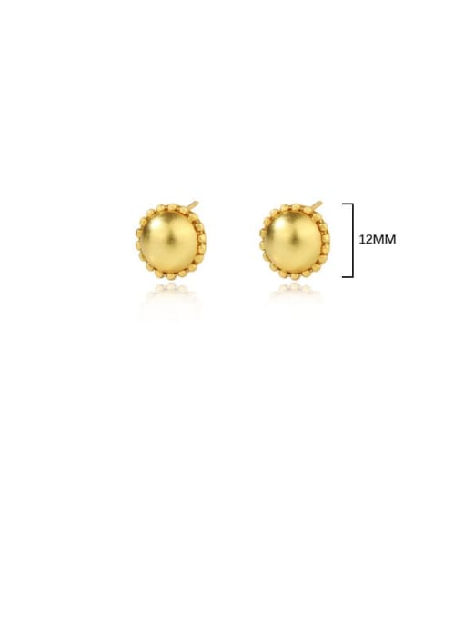 earrings, gold earrings, gold stud earrings, ball earrings, gold ball earrings, gold plated earrings, large ball earrings, 12mm earrings, statement earrings, fashion jewelry, gold earrings