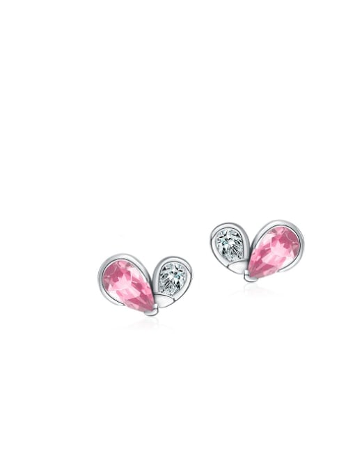 Tiny Double Pear Stud Earrings 925 Sterling Silver Hypoallergenic Womens Fine Jewelry KESLEY