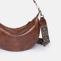 Hobo Bag Women's Fashion Boho Slouchy PU Leather Crossbody Bag with short and long handle