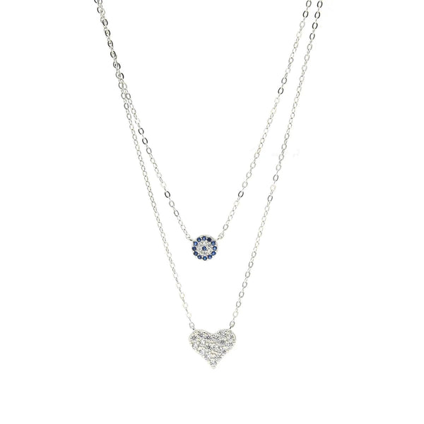 evil eye necklaces, dainty, stacked, layered necklaces, love, anniversary and protection necklaces, popular, trending, influencer, waterproof, birthday gift idea, cute, designer, luxury, casual popular necklaces, kesley boutique, two in 2 necklaces, 