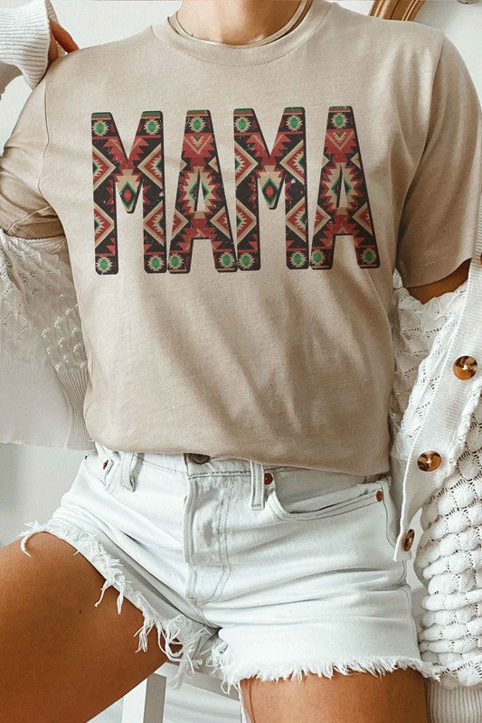 AZTEC MAMA Graphic T-Shirt Mothers day gifts, gift for mom Women's Fashion