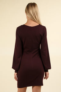 Long Sleeve Mini Dress 
burgundy dress, dress, dresses, comfortable dress, mini dress, bodycon dress, long sleeve, long sleeve dress, women's fashion, aesthetic outfits, form-fitting dress, casual dress, date night outfits, comfy wear, drawstring dress, night wear, tight dress, short dress with longsleeves, womens clothing, cute dresses, burgundy dresses, casual day dresses, date night ideas, date wear, cheap dresses, winter outfits, sexy dresses, tight short dress, cutout dresses,, trending