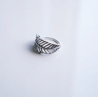 Vintage Leaf Wrap Ring 925 Sterling Silver