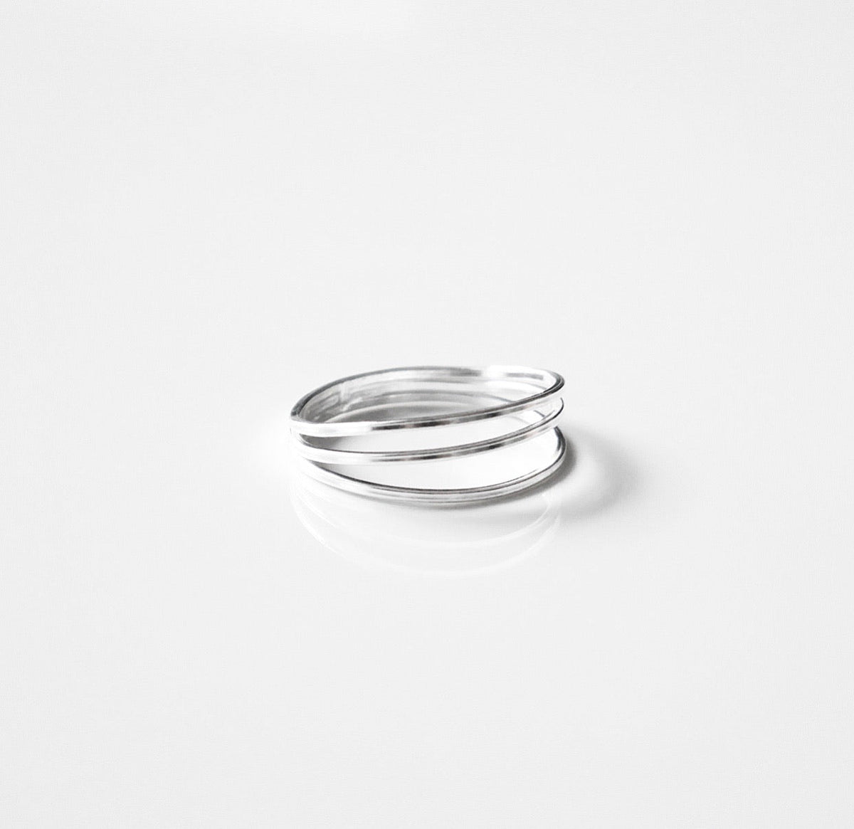 Three line Daywear .925 Sterling Silver Waterproof Ring