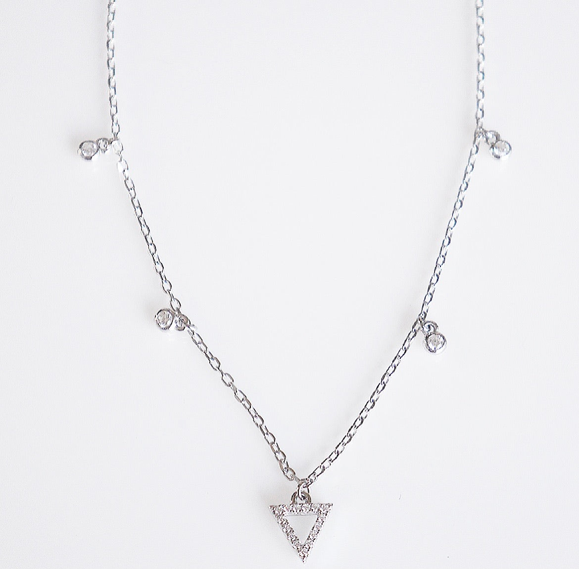 Triangle Sparkle Boho Necklace