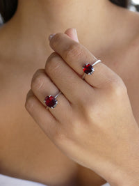 rings, garnet gemstone rings, red rings, red crystal rings, crystals and gemstones, Garnet gemstone ring sterling silver .925 good quality - red gemstone ring - Kesley Boutique , rings, birthstone rings, red rings, .925 sterling silver, rings that won't turn green , engagement rings, red rings, gift ideas, precious stones, red rings, gemstone rings, birthday gifts, anniversary gifts, nice jewelry, jewelry website, cool rings, nice rings, womens rings, engagement rings, garnet rings, birthstone jewelry