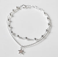 double chain star bracelet star bracelet double chain 