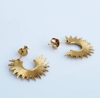 Spike Gold Earrings by KesleyBoutique.com, Girlwith3job.com