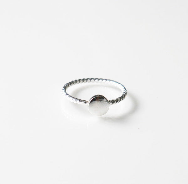 small circle ring, dainty circle ring, simple circle ring by kesleyboutique, girlwith3jobs , stack rings