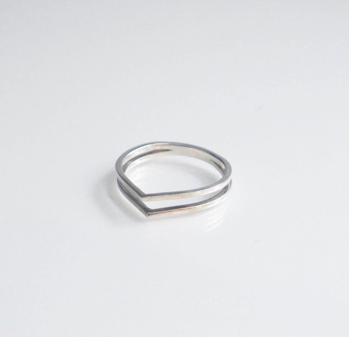Two Like Triangle Ring