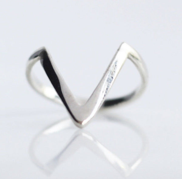 Triangle Sterling Silver Ring by KesleyBoutique, Girlwith3jobs.com, Jewelry in Miami, Triangle ring, Gifts for her, Jewelry Store in Miami, Holiday gifts