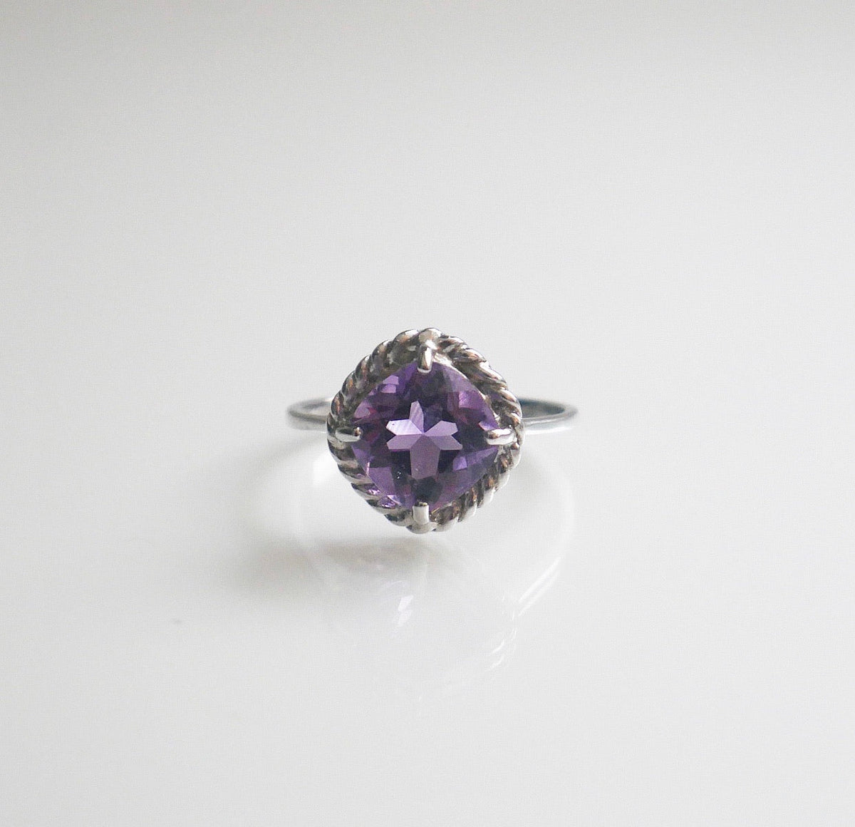Classic Amethyst .925 Sterling Silver Ring