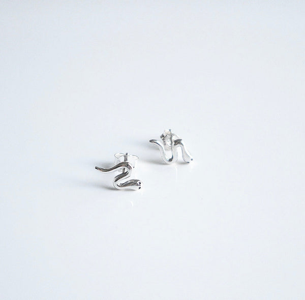 Tiny Snake Post Earrings kesleyboutique.com, girlwith3jobs.com, snake esrrings, jewelry store in Miami, jewelry store 