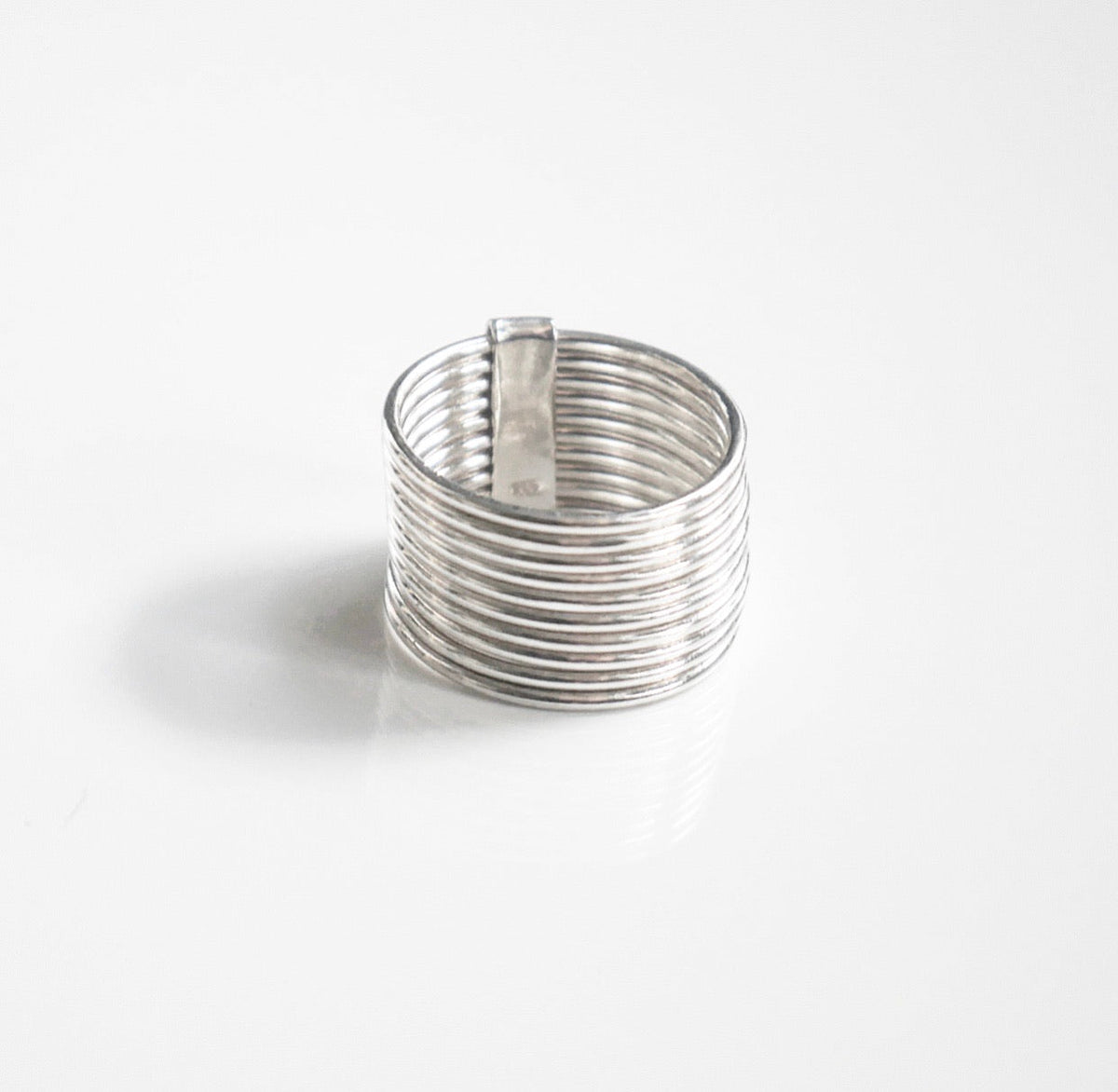 Stacked ring in sterling silver, sterling silver stacked ring, long ring, multiple rings, rings for her, birthday gifts, plain rings, nice sterling silver rings, popular sterling silver rings, popular jewelry store, popular jewelry, rings for men, shopping in Miami