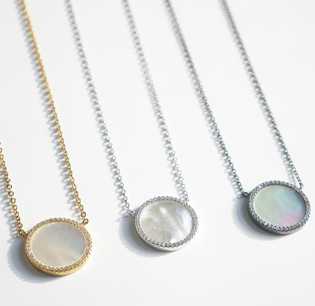 mother of pearl necklaces waterproof unique pearl necklaces for men and woman june birthstone necklaces dainty sterling silver 925 shopping in Miami jewelry store in Brickell Kesley Boutique 