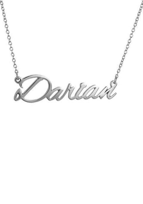 Name Necklace Sterling Silver 925 Luxury Custom Personalized Jewelry - KESLEY