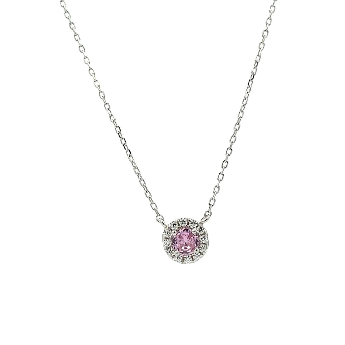 pink diamond necklace, dainty necklaces, white gold necklaces, round halo necklaces, round halo jewelry, cute necklaces, nice necklaces, trending jewelry, pink diamond necklaces, womens fine jewelry, new jewelry, new womens fashion, waterproof necklaces, gift ideas, trending jewelry, viral necklaces, viral jewelry 