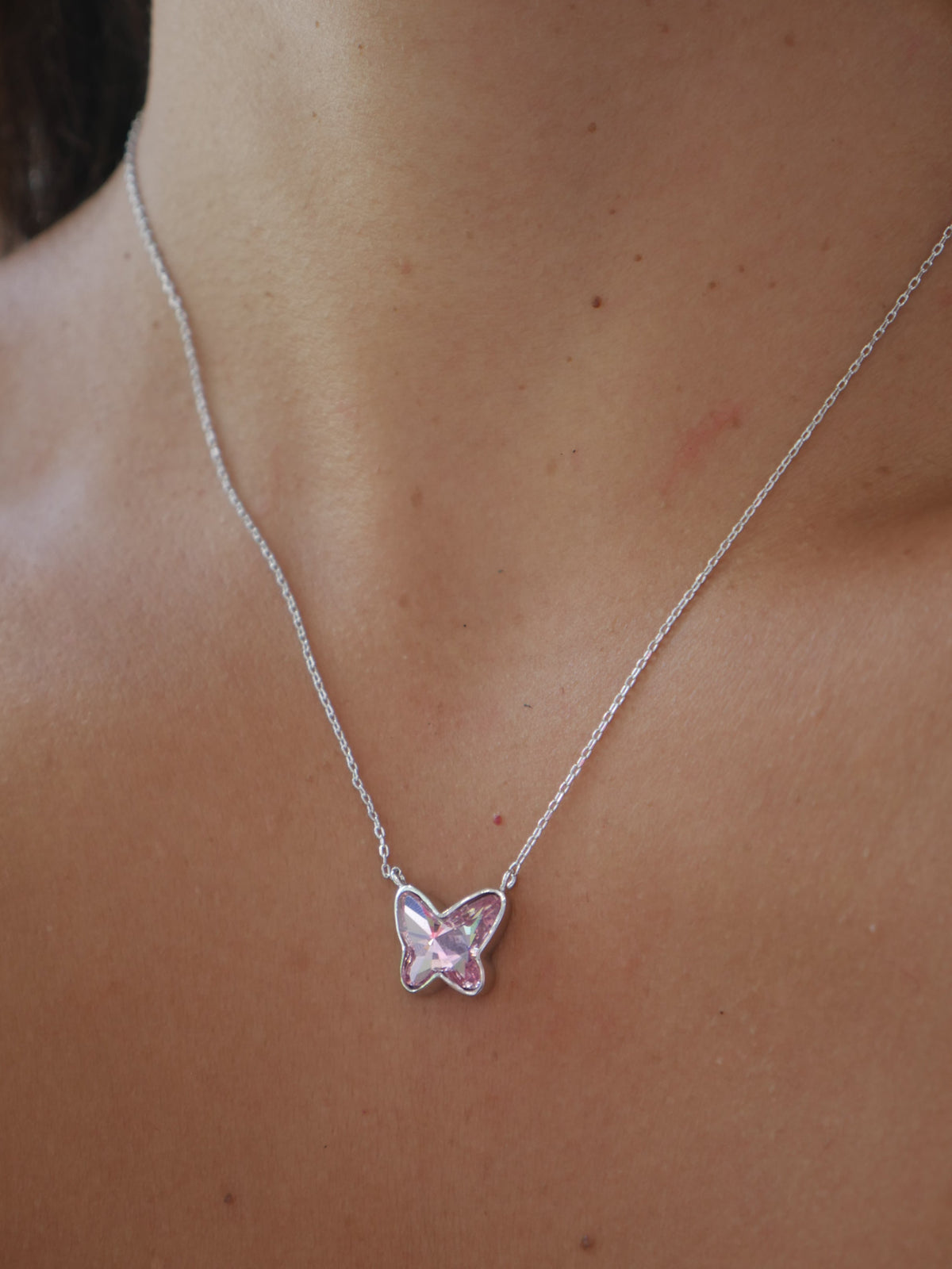 necklaces, butterfly necklaces, pink butterfly necklaces, black rhinestone necklaces, swarovski crystal necklaces, australian crystal necklaces, barbie jewelry and accessories , nickel free, waterproof jewelry that wont tarnish or turn green, popular necklaces, .925 stelring silver, dainty jewelry, graduation gift, anniversary gift, best friend necklaces, going out jewelry, tiktok brands, pink butterfly necklaces