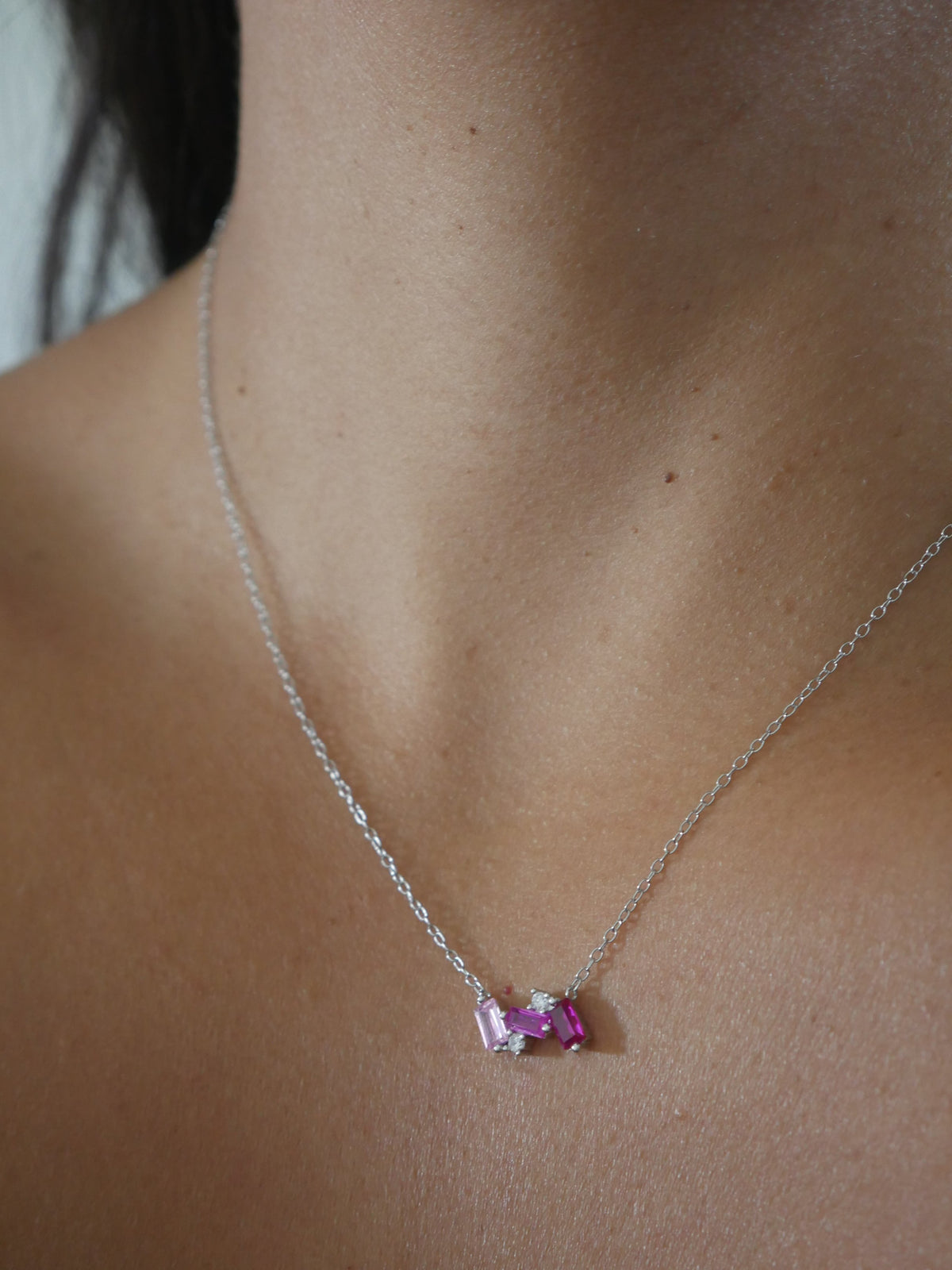 necklace, silver necklaces, 925 sterling silver necklaces, rhinestone necklaces, pink rhinestone necklaces, designer jewelry, fashion jewelry, birthday gifts, anniversary gifts, graduation gifts, holiday gifts, pink necklaces, pink diamond necklace, waterproof jewelry, hypoallergenic necklaces , dainty jewelry, affordable, jewelry cool necklaces, necklace ideas, tarnish free necklaces, nice necklace pink necklaces