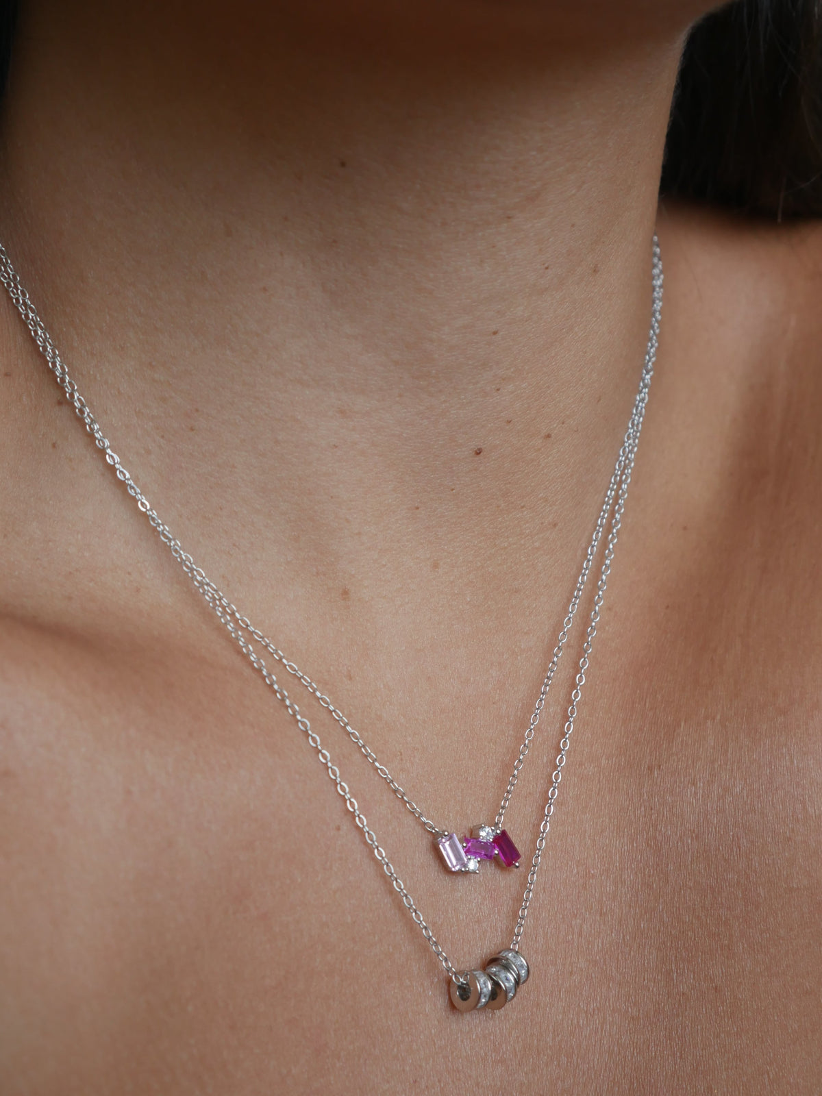 necklace, silver necklaces, 925 sterling silver necklaces, rhinestone necklaces, pink rhinestone necklaces, designer jewelry, fashion jewelry, birthday gifts, anniversary gifts, graduation gifts, holiday gifts, pink necklaces, pink diamond necklace, waterproof jewelry, hypoallergenic necklaces , dainty jewelry, affordable, jewelry cool necklaces, necklace ideas, tarnish free necklaces, nice necklace pink necklaces