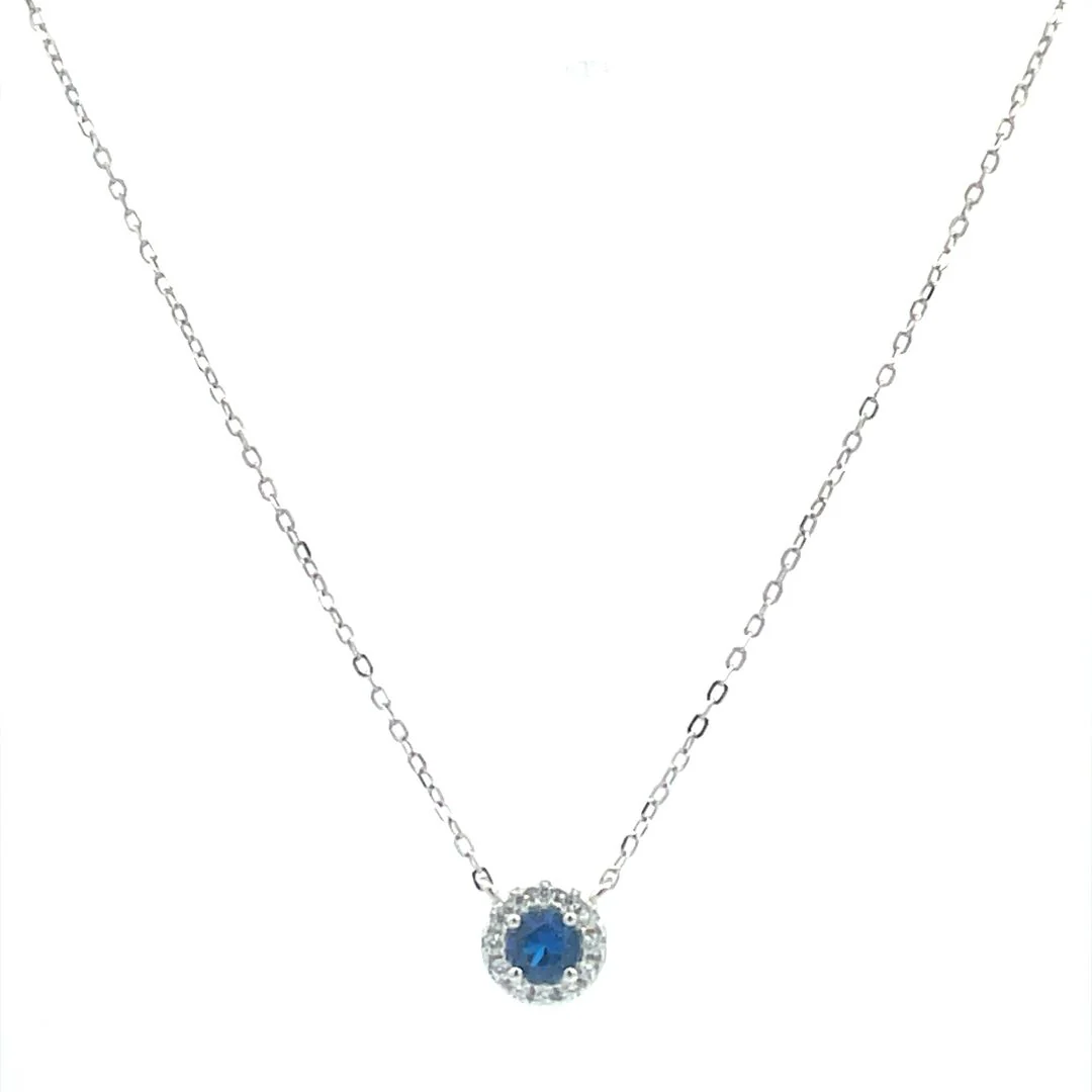 Sapphire necklaces, birthstone necklaces, nice birthstone necklaces, cheap sapphire necklaces, cheap sappphire necklaces, cheap sapphire jewelry, kesley fashion, viral jewelry, influencer jewelry brands, sterling silver jewelry, trending fashion, dainty silver necklaces, blue necklaces, tiny blue necklaces, navy blue necklaces, royal blue necklaxes