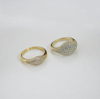 Little Pinky Ring On Any Finger Diamond Pave CZ .925 Sterling Silver Ring