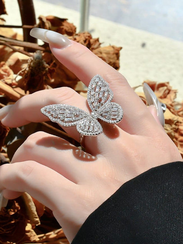 ring, rings, butterfly rings, big rings, statement rings, diamond butterfly rings,  butterfly jewelry, butterfly accessories, womens jewelry, womens rings, fine jewelry, cocktail rings, jewelry for special occasions, cute rings, cool rings, size 6 rings, size 7 rings, size 8 rings, size 9 rings, fashion accessories, ring ideas, kesley jewelry, womens jewelry