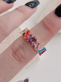 rings, rainbow ring, diamond rings, wedding rings, wedding bands, womens rings, womens jewelry, nice jewelry, real sterling silver rings, tiktok fashion, new jewelry styles, eternity rings, colorful diamond rings, nice rings, trending jewelry, trending fashion accessories, waterproof jewelry, fashion accessories, fashion 2024, fashion 2025, Kesley Boutique, designer jewelry, affordable fine jewelry , gold plated rings, white gold rings with colorful diamonds