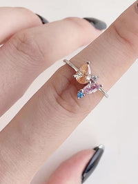 Rings, Dainty rings, silver rings, birthstone rings, tiny rings, size 6 rings, size 7 rings, size 8 rings, citrine rings, pink crystal rings, pear shape rings, fashion jewelry, statement rings, designer rings, birthdya gifts, anniversary gifts, holiday gifts, ring ideas, cheap rings, luxury rings, nice rings, cute rings, expensive rings, pink yellow and blue ring, kesley jewelry, tiny rings