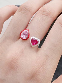 rings, womens rings, nice rings, nice jewelry, double rings, double diamond rings, heart shape rings, tiktok jewelry, tiktok fashion, fashion rings, nice fashion accessories, heart shape rings, birthstone rings, wedding rings, new jewelry styles, designer jewelry for cheap, kesley boutique, birthday gifts, fashion ideas, pink diamond rings, trending jewelry styles, real sterling silver jewelry, waterproof rings, teens fashion, y2k fashion, festival fashion, topaz rings