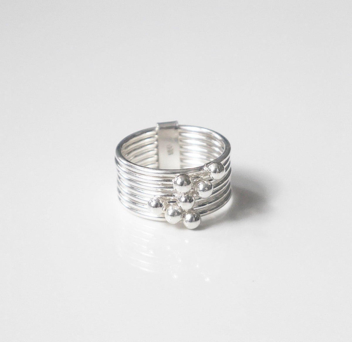 rings, ring, ball rings, jewelry, accessories, womens rings, ball rings, sterling silver rings, rings that wont turn green with water, stacked rings, ring with balls, .925 sterling silver rings, popular jewelry, trending on instagram and tiktok, fashion jewelry, fine jewelry, cool jewelry, gift ideas, white gold rings, white gold jewelry, Kesley Boutique , movable rings, casual jewelry, statement rings, anti tarnish jewelry