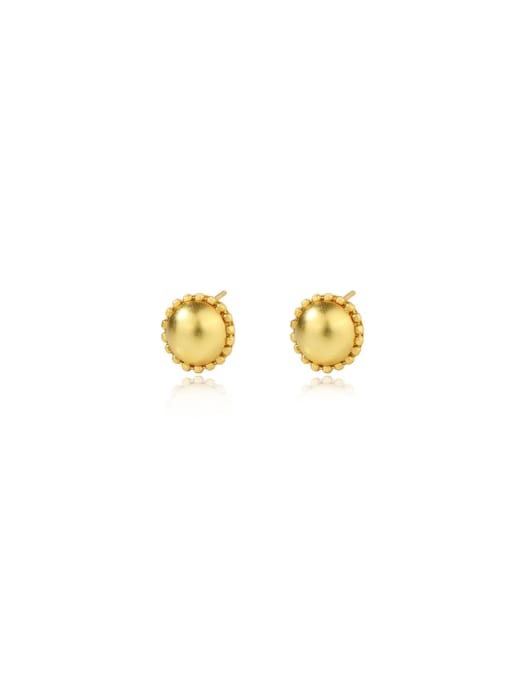 earrings, gold earrings, gold stud earrings, ball earrings, gold ball earrings, gold plated earrings, large ball earrings, 12mm earrings, statement earrings, fashion jewelry, gold earrings 