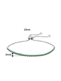 Bracelets, Tennis, emerald green tennis bracelet, adjustable, pull, .925 sterling silver, waterproof, hypoallergenic, luxury, designer bracelets 